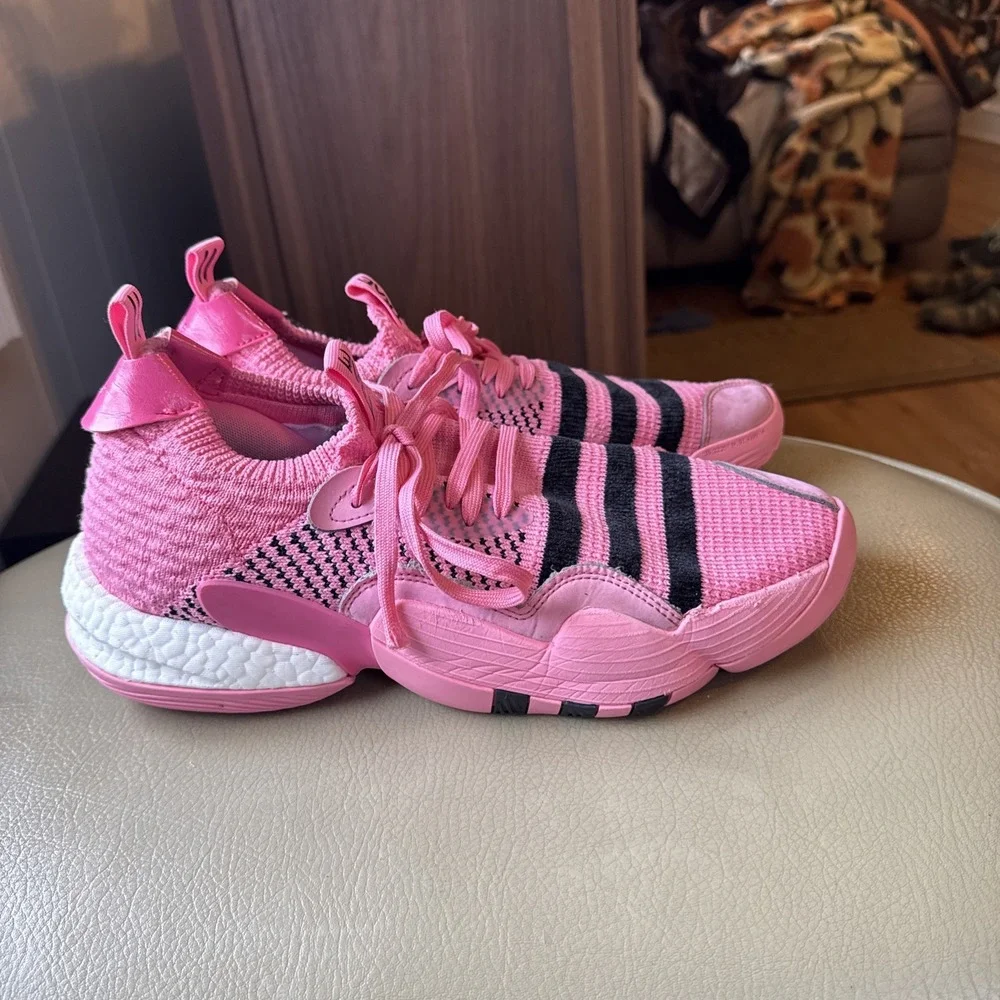 Adidas Trae Young 2 Pink Black Boost Basketball Shoes Men's 10.5
